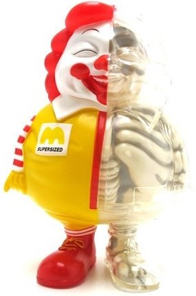X-Ray MC Supersized - 1st Edition figure by Ron English, produced by Secret Base. Front view.