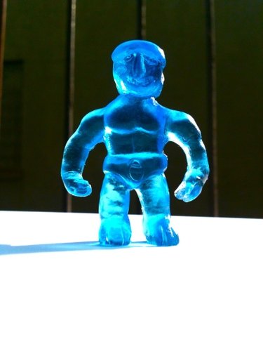 Blue Harvest Man-Nie Regular figure by Peter Kato. Front view.
