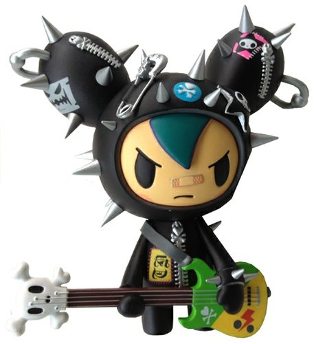 Cactus Rocker Teal figure by Simone Legno (Tokidoki), produced by Tokidoki. Front view.