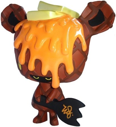 Milk Chocolate Caramel Waffle Micci figure by Erick Scarecrow, produced by Esc-Toy. Front view.