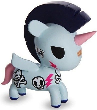 Pogo figure by Simone Legno (Tokidoki), produced by Tokidoki. Front view.