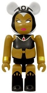 Storm Be@rbrick 100% figure by Marvel, produced by Medicom Toy. Front view.