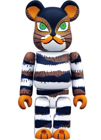  The Cat Who Lived a Million Times Be@rbrick 100% figure by Jirocho, produced by Medicom Toy. Front view.