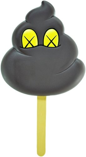 Warm Regards - Choco figure by Kaws, produced by Medicom Toy. Front view.