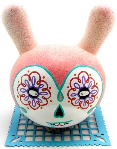 Sugar Skull Dunny #1  figure by The Beast Brothers. Front view.
