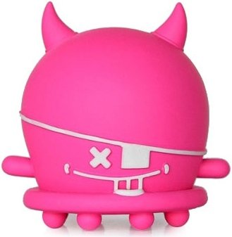 Pink Pirate (website exclusive 01) figure by Buff Monster, produced by Mindstyle. Front view.