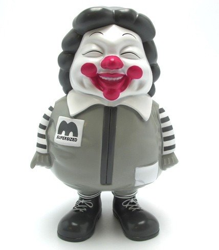 MC Supersized figure by Ron English, produced by Secret Base. Front view.