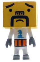 Habo To-Fu figure by Devilrobots, produced by Yujin. Front view.