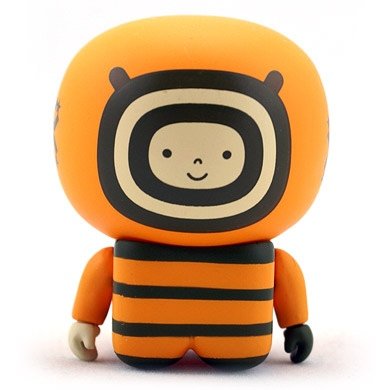 Orange Onesies Unipo figure by Unklbrand, produced by Unklbrand. Front view.