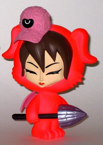 Blazing Mama Sama figure by Erick Scarecrow, produced by Esc-Toy. Front view.