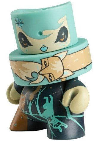 Julie West Fatcap figure by Julie West, produced by Kidrobot. Front view.