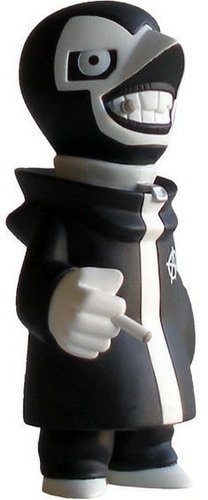 Mini Gobi - Anarchy figure by Gobi, produced by Muttpop. Front view.