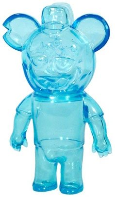 Le Turd - Clear Blue figure by Le Merde, produced by Super7. Front view.
