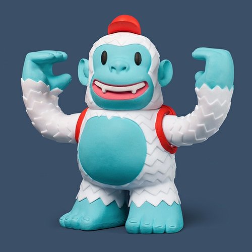 Freddie Yeti figure, produced by Mailchimp. Front view.