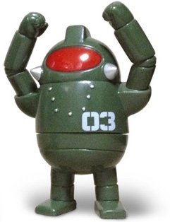 M-13 Army3 figure by Rumble Monsters, produced by Rumble Monsters. Front view.