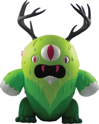 The Destroyer - Green Monster figure by Buff Monster, produced by The Loyal Subjects. Front view.