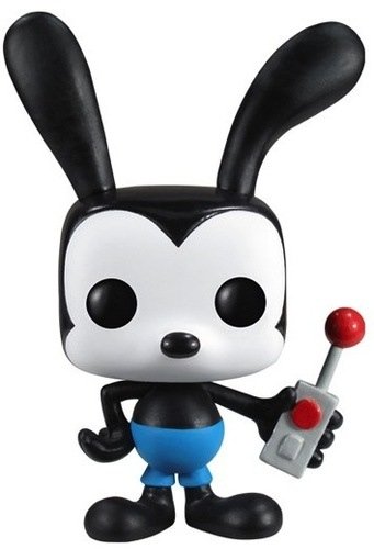 Oswald Rabbit POP! figure by Disney, produced by Funko. Front view.