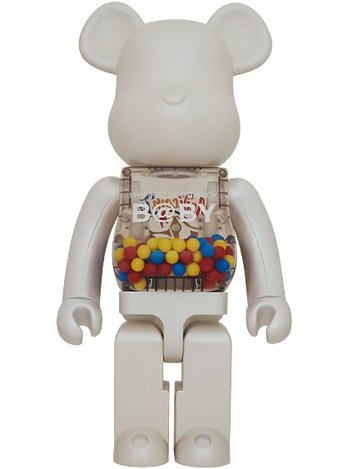 My First Be@rbrick B@by 1000% - Medicom Toy 15th Anniversary figure by Chiaki Kuriyama, produced by Medicom Toy. Front view.