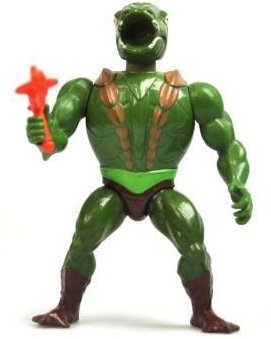 Kobra Khan figure by Roger Sweet, produced by Mattel. Front view.