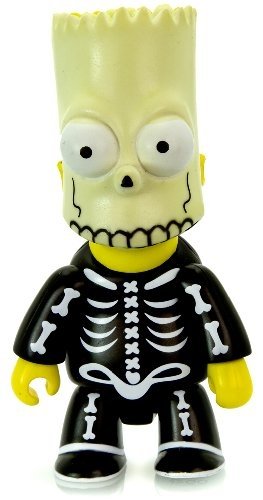 Bart Bone - Skeleton Mask figure by Matt Groening, produced by Toy2R. Front view.