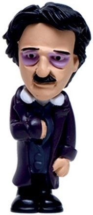 Edgar Allan Poe figure, produced by Jailbreak Toys. Front view.