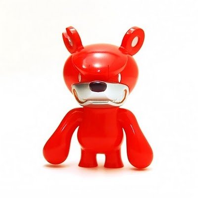 Baby KnuckleBear (ベビーナックルベア) - Red figure by Touma, produced by Wonderwall. Front view.