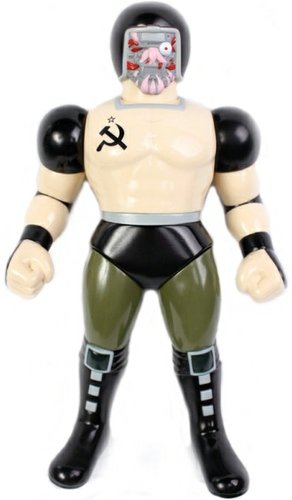 Warsman figure by Punk Drunkers, produced by Five Star Toy. Front view.