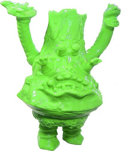 Kaiju Jimagon – Green test pull figure by Elegab, produced by Elegab. Front view.