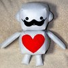 Mustache Robot Plush