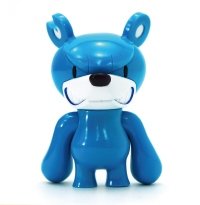 Baby KnuckleBear (ベビーナックルベア) - Blue figure by Touma, produced by Wonderwall. Front view.