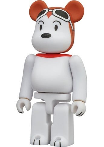 Snoopy - Cute Be@rbrick Series 24 figure by Charles M. Schulz, produced by Medicom Toy. Front view.