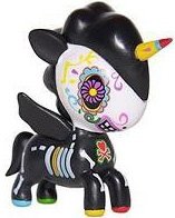 Caramelo figure by Simone Legno (Tokidoki), produced by Tokidoki. Front view.