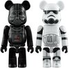 Darth Vader & Stormtrooper 100% Be@rbrick Set