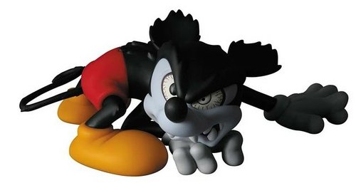 Runaway Brain Mickey Mouse - VCD No.127 figure by H8Graphix, produced by Medicom Toy. Front view.