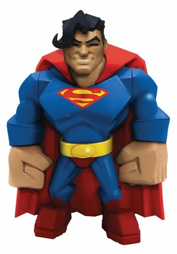 Superman figure by Monster 5, produced by Dc Direct. Front view.