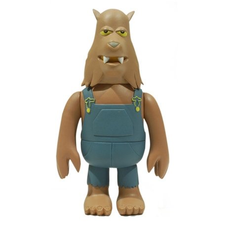 Wolfo figure by James Jarvis, produced by Amos Toys. Front view.