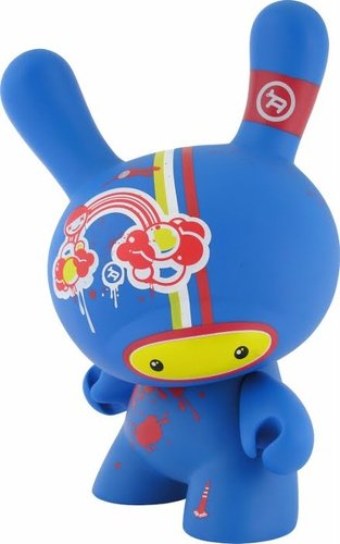 Doma - Blue  figure by Doma, produced by Kidrobot. Front view.