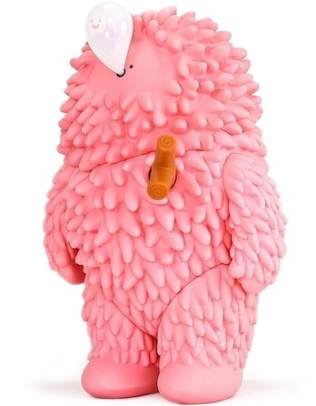 Pink Treeson figure by Bubi Au Yeung, produced by Crazylabel. Front view.