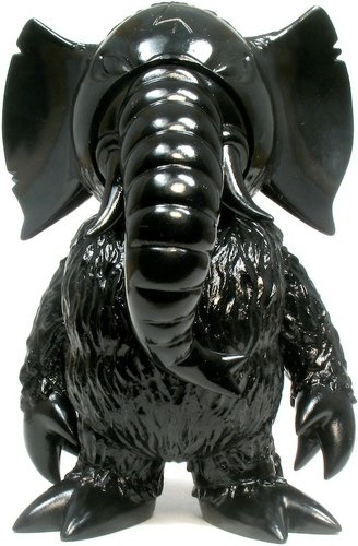 Stomp - Unpainted Black  figure by Brian Flynn, produced by Super7. Front view.