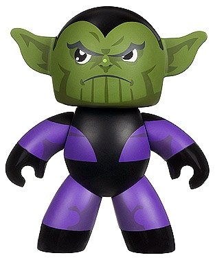 Skrull figure, produced by Hasbro. Front view.