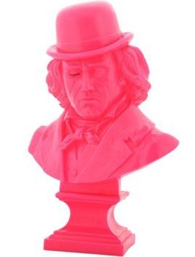 Ludwig Van Bust - Kidrobot figure by Frank Kozik, produced by Ultraviolence. Front view.