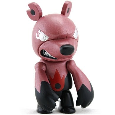 Fire Knucklebear figure by Touma, produced by Toy2R. Front view.