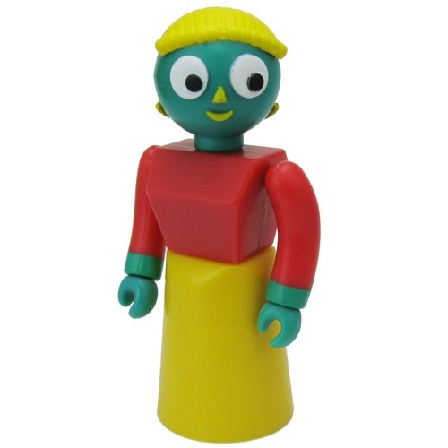 Gumba figure by Art Clokey, produced by Medicom Toy. Front view.