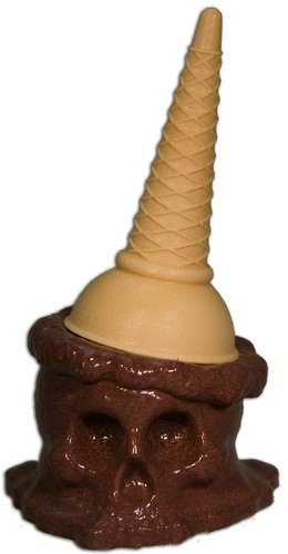 Ice Scream Man - BadASS Brown figure by Brutherford, produced by Brutherford Industries. Front view.