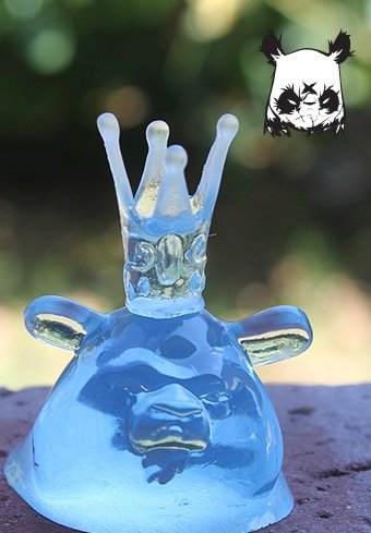 Panda King Glacier Chopper figure by Angry Woebots, produced by Angry Woebots X Silent Stage. Front view.
