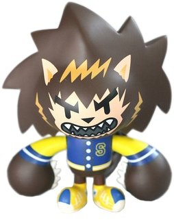 Spiki the Wolfman - Teen Wolf Chase Edition figure by Nakanari, produced by Kuso Vinyl. Front view.