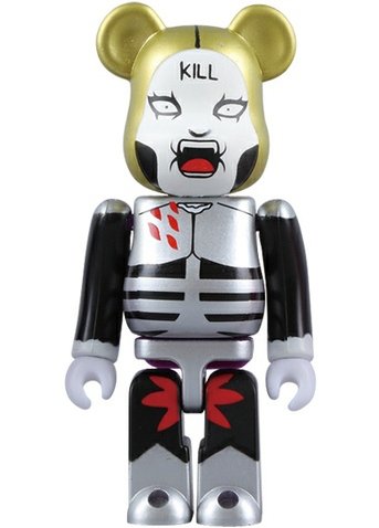 DMC Krauser II Be@rbrick 100% figure by Dmc (Detroit Metal City), produced by Medicom Toy. Front view.