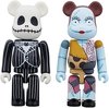 Jack Skellington & Sally Be@rbrick 100% 2 Pack