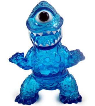 Mini Crouching Zagoran - Clear Blue figure by Gargamel, produced by Gargamel. Front view.