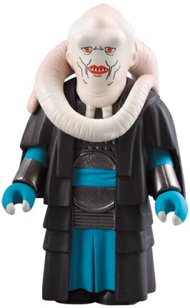 Bib Fortuna figure by Lucasfilm Ltd., produced by Medicom Toy. Front view.